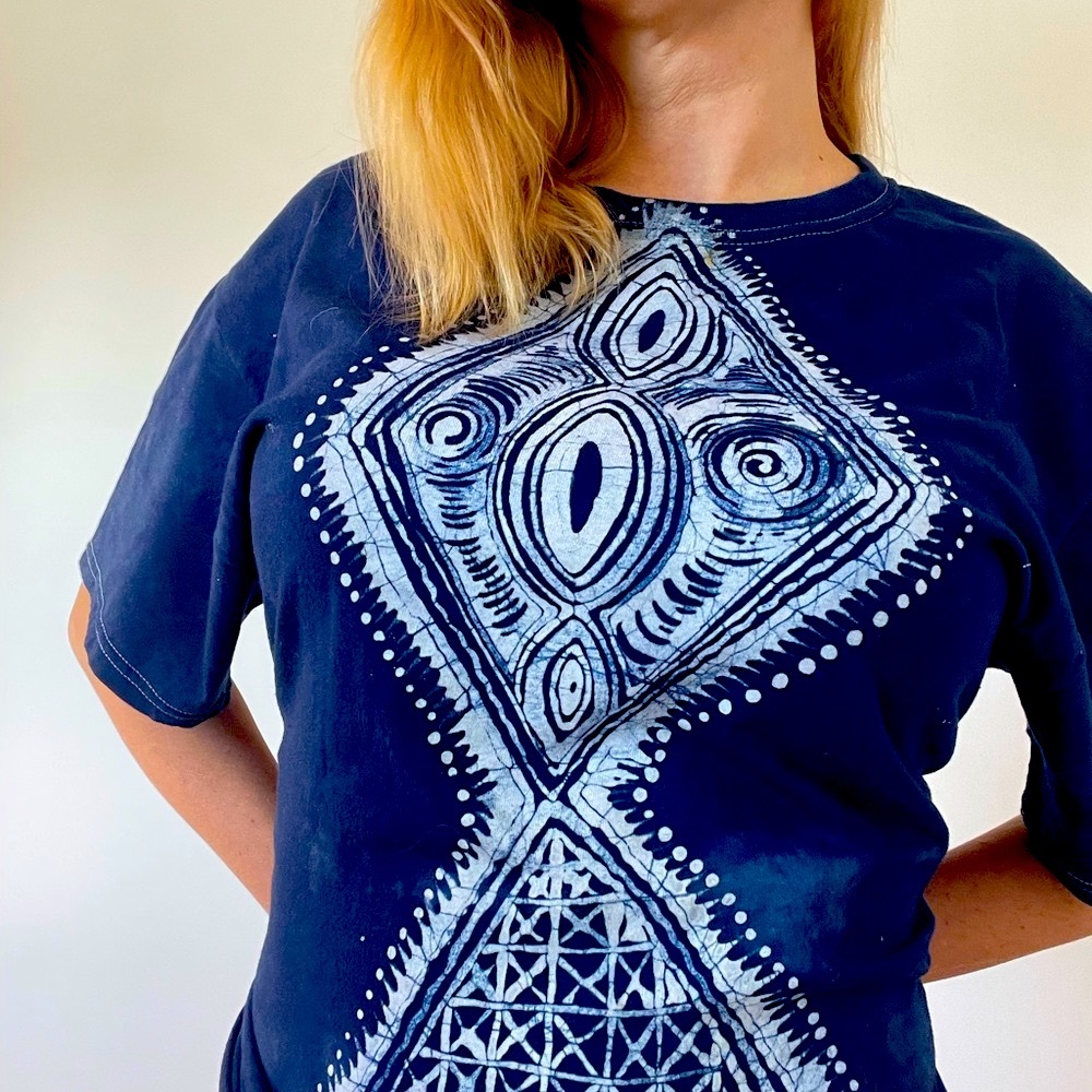 Hand Batik shirt from Africa. SO DOPE! it’s too big for me 🔥🔥💓one of a kind
